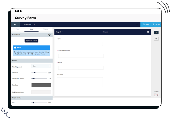 leverage_CrmOnes_poerful_survey_builder