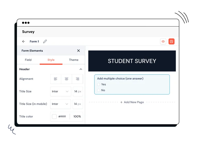 CrmOne's_survey_builder_with_web_survey