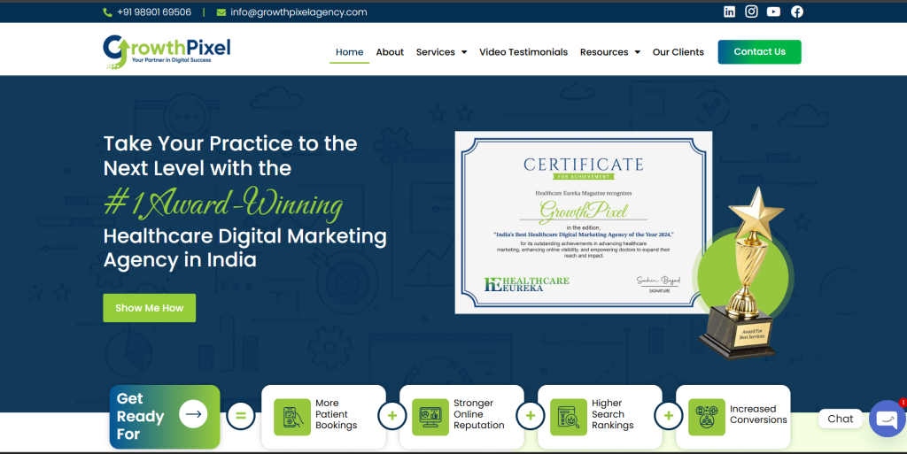 GrowthPixel Homepage