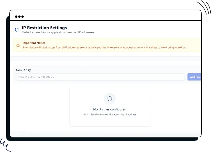 IP Restriction in CRMOne